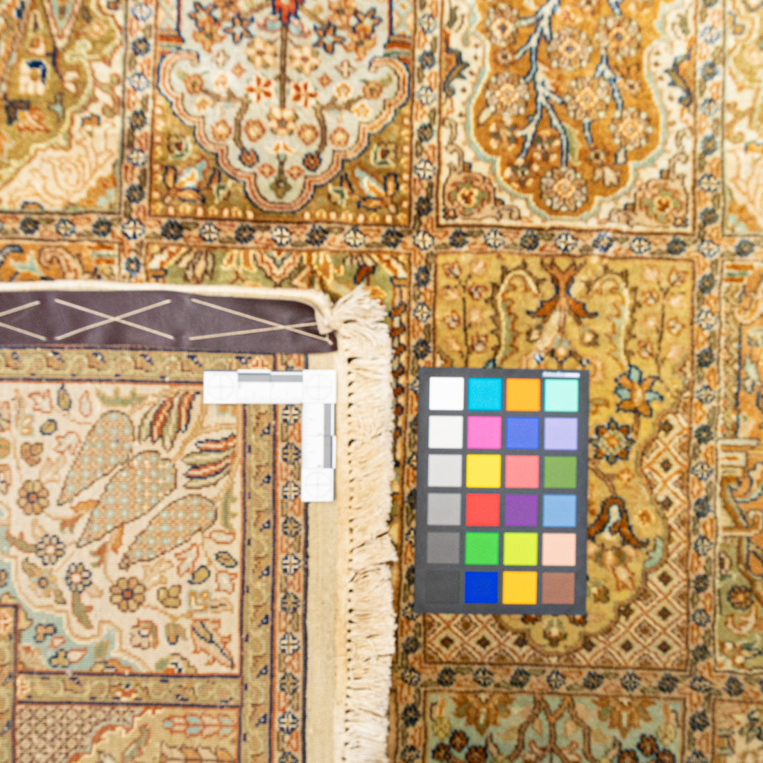 Hand Knotted Wool Kashmiri Panel Rug                120"x78"