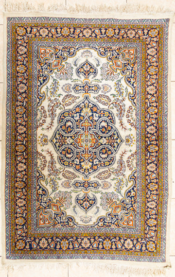 Hand Knotted Antique Wool Rug 76"x50"