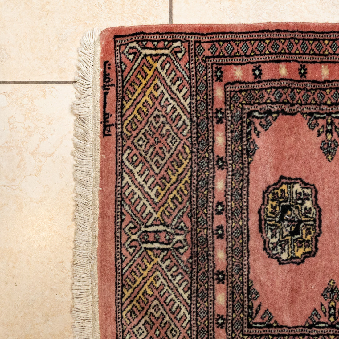 Hand Knotted Wool Bokhara Style Runner           75"x26"