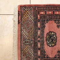 Hand Knotted Wool Bokhara Style Runner           75"x26"