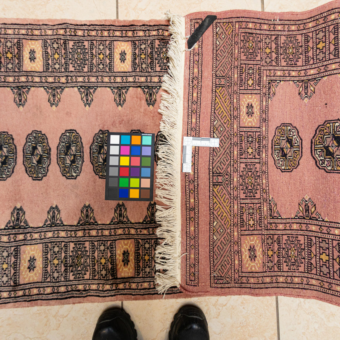 Hand Knotted Wool Bokhara Style Runner           105"x32"
