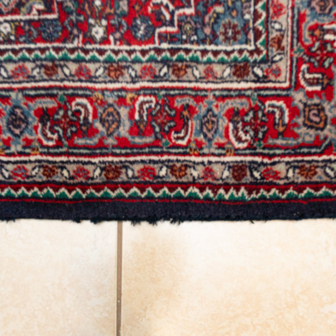 Hand Knotted Wool Rug 74"x46"