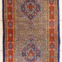 Hand Knotted Wool Runner 76"x32"