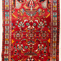 Hand Knotted Wool Lilihan Persian Rug 46"x83"