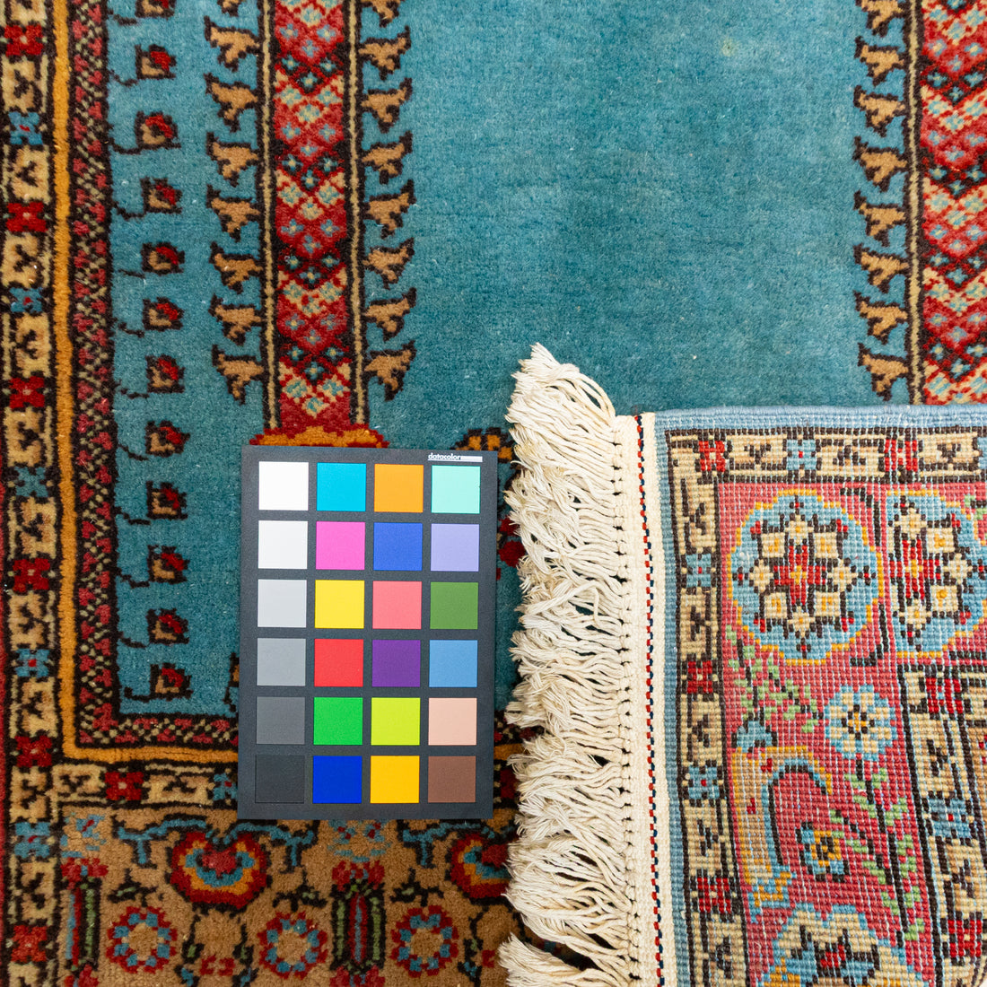 Hand Knotted Wool Prayer Rug 62"x39"