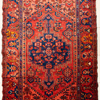 Hand Knotted Wool Zanjan Persian Rug 55"x88"