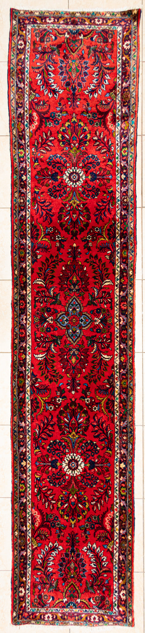 Hand Knotted Wool Persian Runner