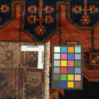 Hand-Knotted Wool Mazlegan Rug 6'11" x 5'2"