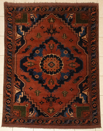 Hand-Knotted Wool Rug 9'6" x 6'9"