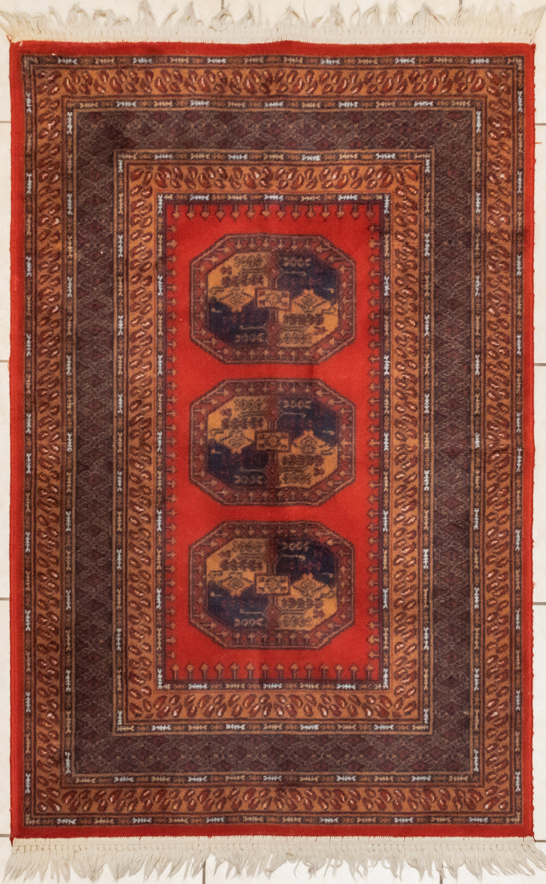 Hand-Knotted Wool Rug 5' x 3'3"