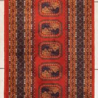 Hand-Knotted Wool Rug 4' x 2'
