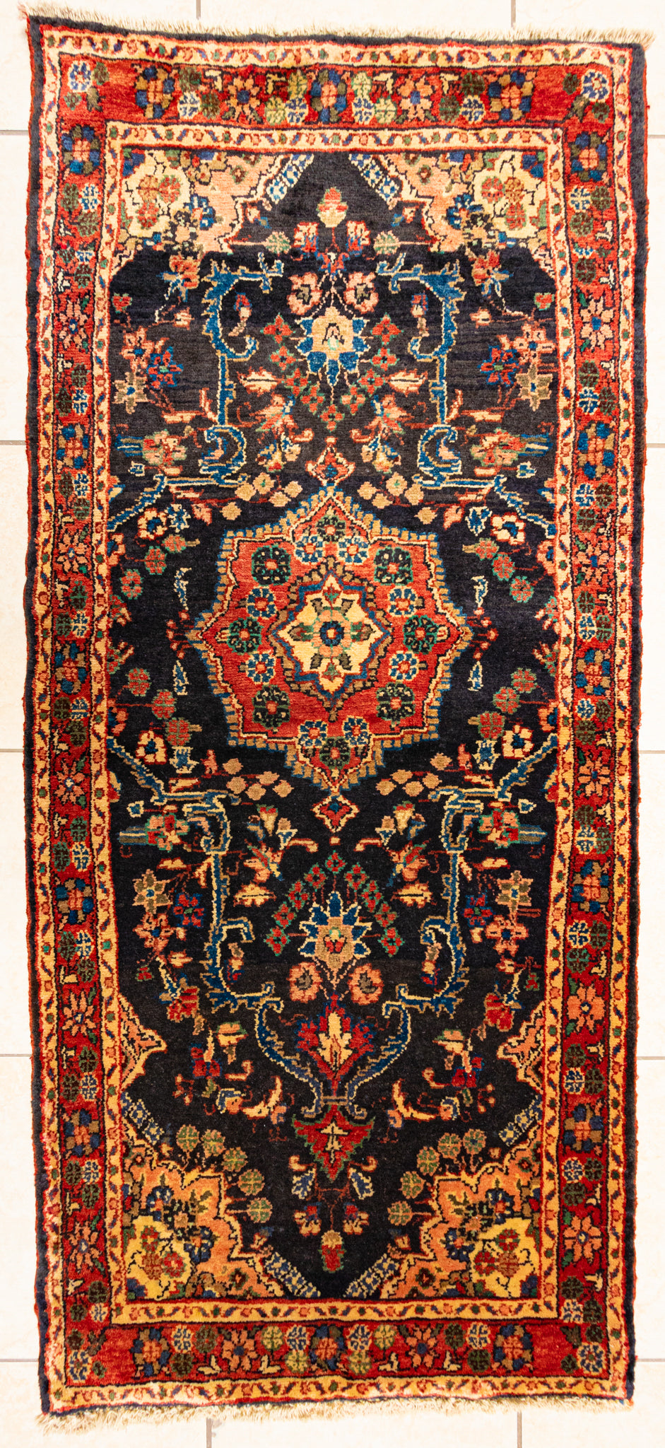 Hand Knotted Wool Persian Runner               81"x35"