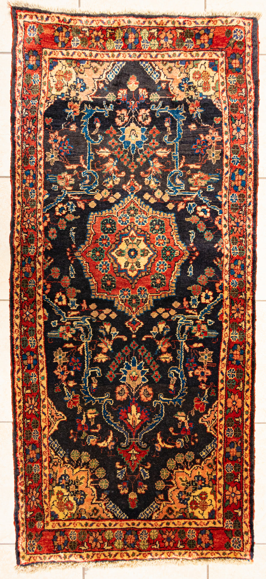 Hand Knotted Wool Persian Runner               81"x35"