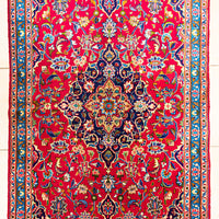 Hand Knotted Wool Kashmari Persian Rug     86"x43"