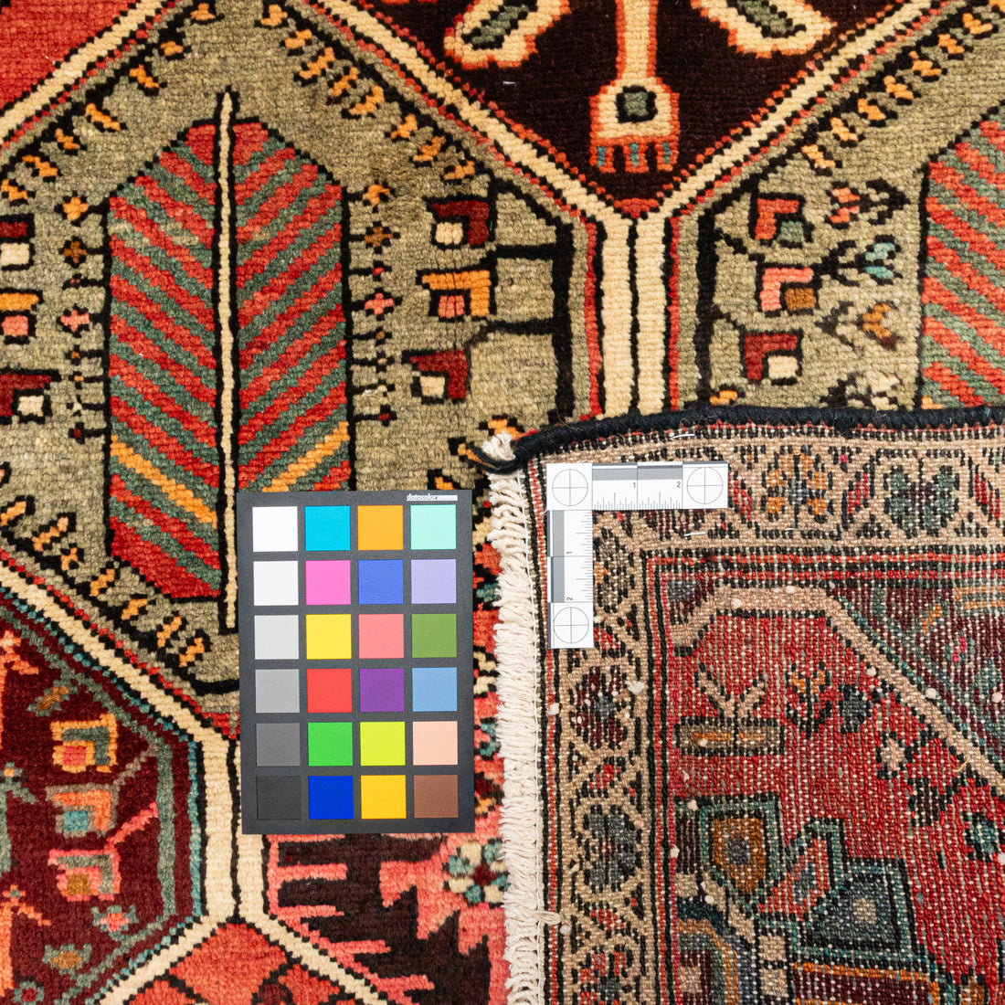 Hand Knotted Wool Bakhtiari Persian Rug           83"x44"