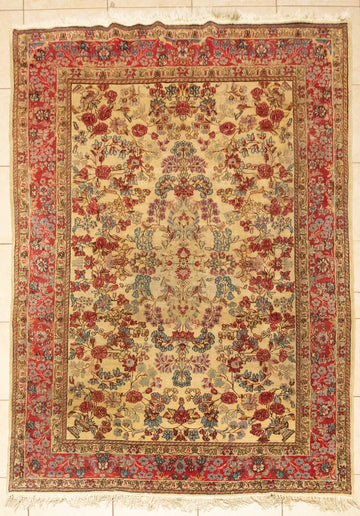 Hand-Knotted Wool Rug 8'1" x 6"
