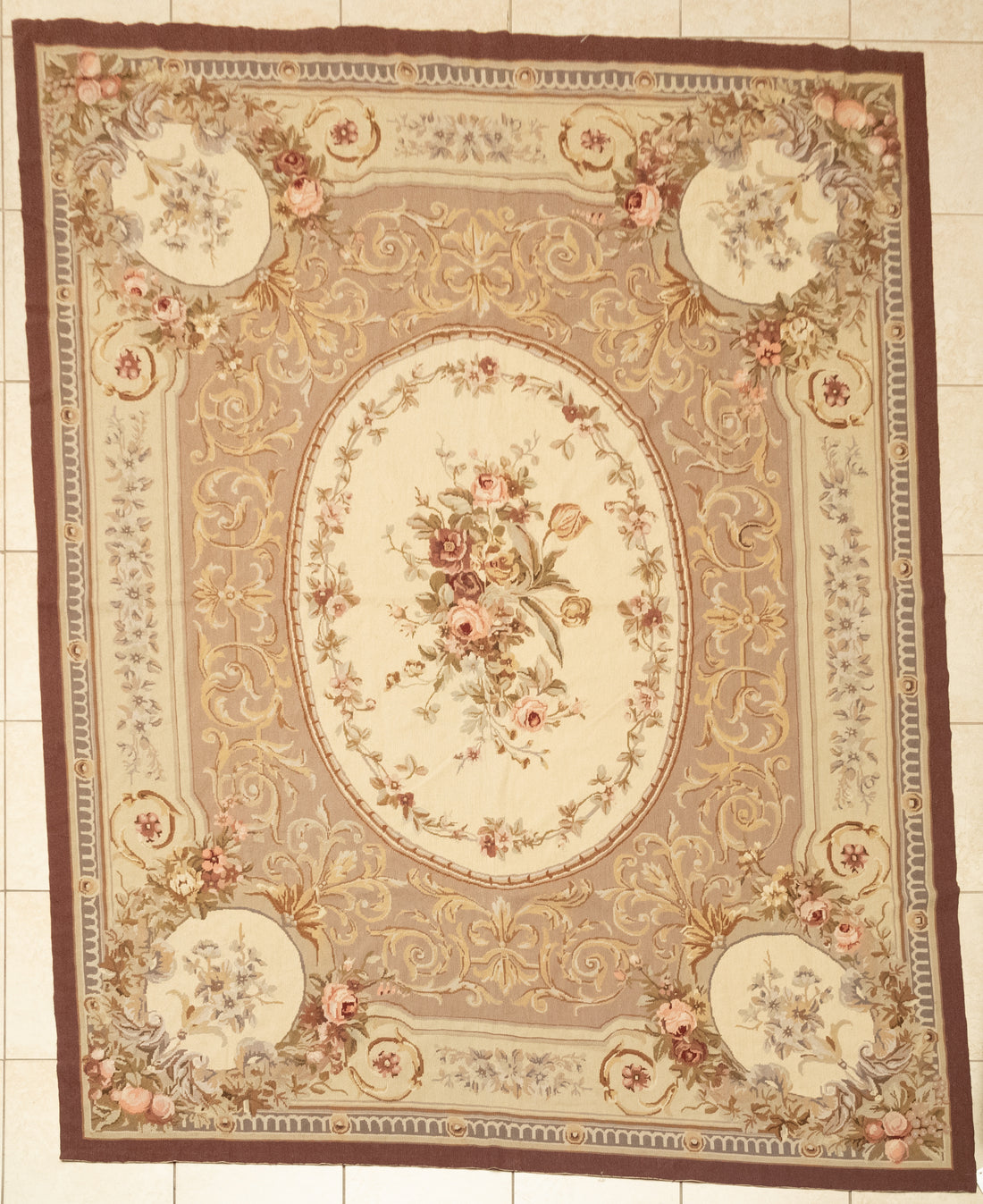 Needlepoint Aubusson Design Rug 10' x 8'