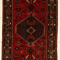 Hand-Knotted Wool Zanjan Rug 6'3 x 3'2"