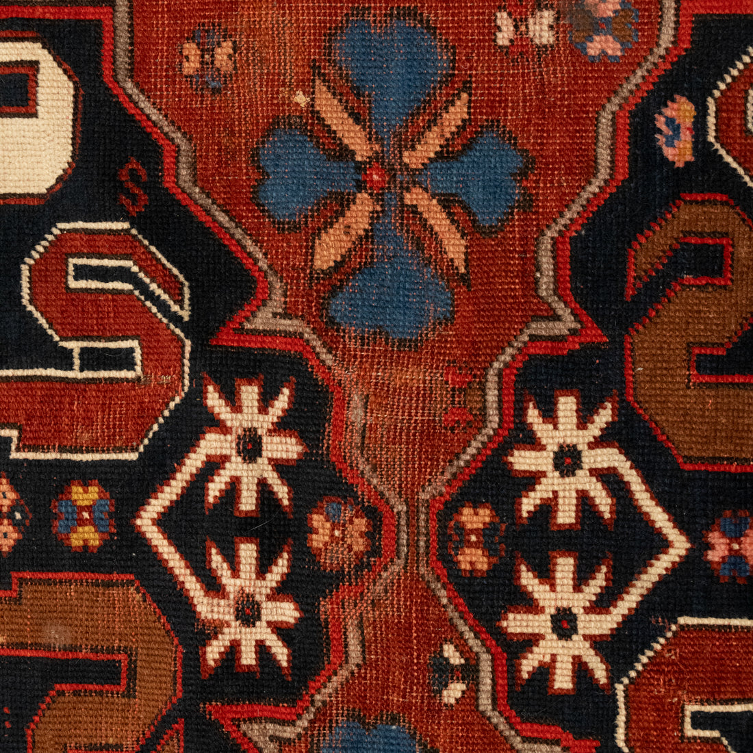 Hand-Knotted Antique Wool Rug 7'2" x 4'11"