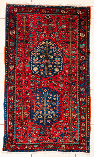 Hand-Knotted Wool Rug 6'3" x 2'11"
