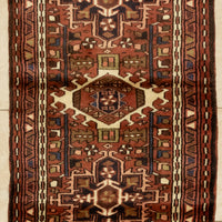 Hand-Knotted Wool Karajeh Runner 9'7" x 2'5"