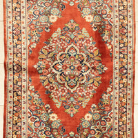 Vintage Hand-Knotted Wool Mahal Rug 6'7" x 4'3"