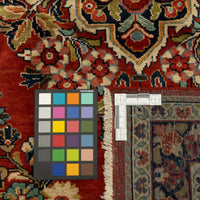Vintage Hand-Knotted Wool Mahal Rug 6'7" x 4'3"
