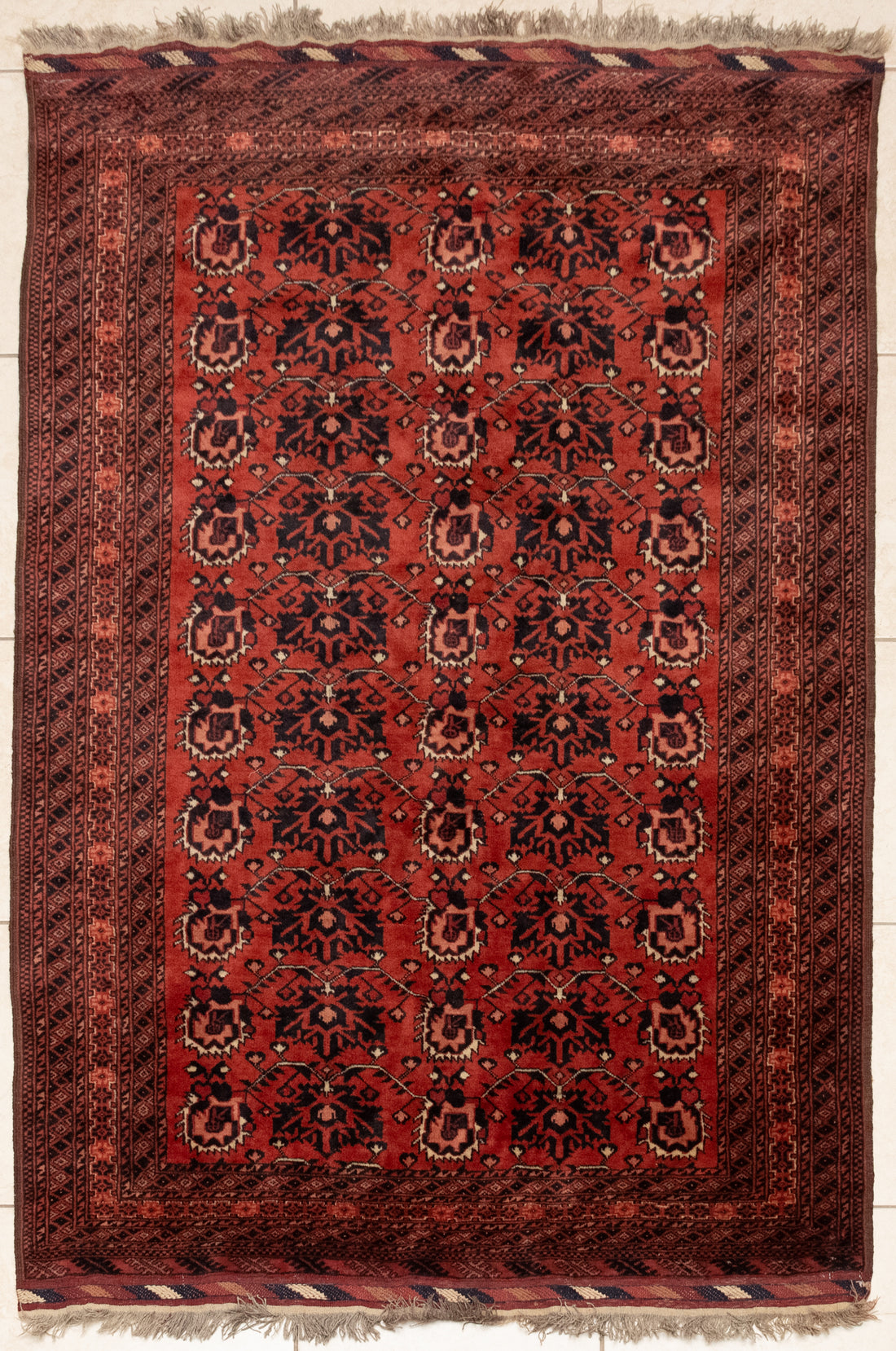 Hand-Knotted Wool Rug 6'10" x 4'2"