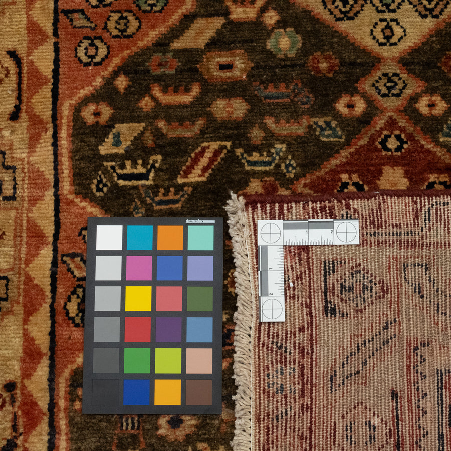 Hand-Knotted Wool Hamadan Rug 8'5" x 3'5"