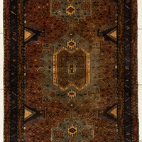 Hand-Knotted Wool Nahavand Rug 6' x 3'7"