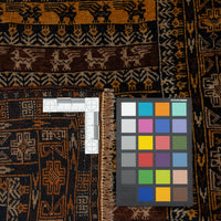 Hand-Knotted Wool Baluch Rug 4'1" x 2'10"