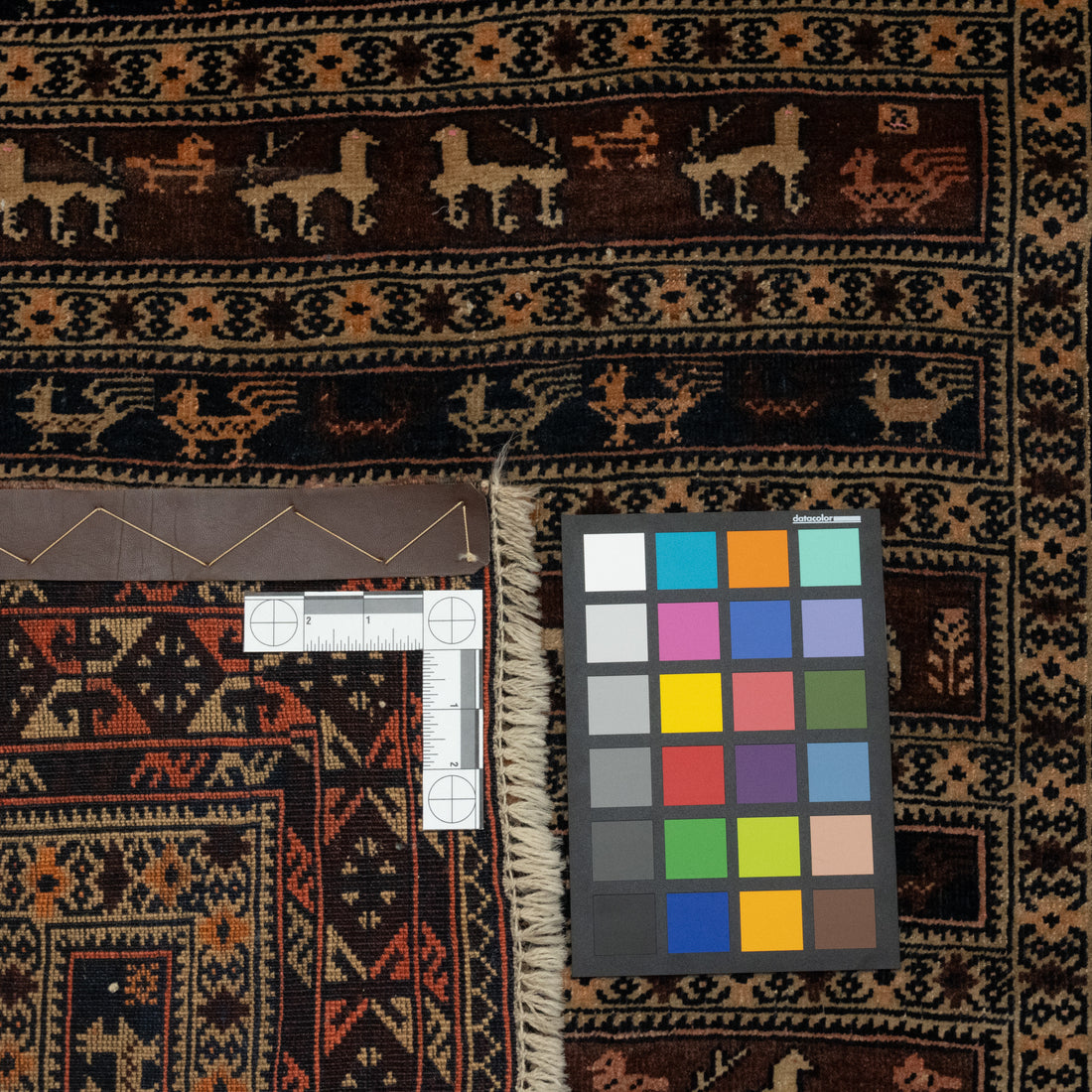 Hand-Knotted Wool Baluch Rug 4'6" x 3'