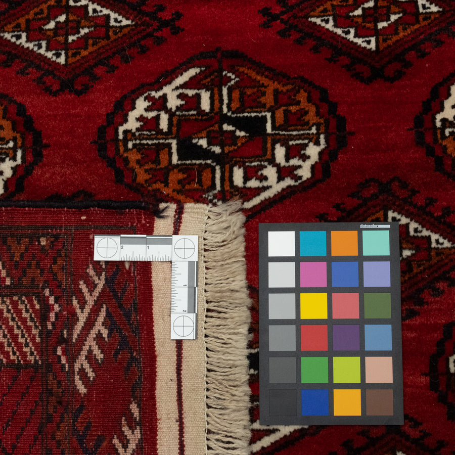 Hand-Knotted Wool Turkmen Rug 10'4" x 7'6"