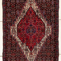 Hand-Knotted Wool Rug 3'7" x 2'5"