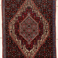 Hand-Knotted Wool Rug 3'6" x 2'6"