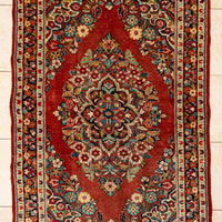 Hand-Knotted Wool Mahal Rug 6'8" x 4'3"