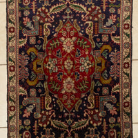 Hand-Knotted Wool Tabriz Rug 4'8" x 3'2"