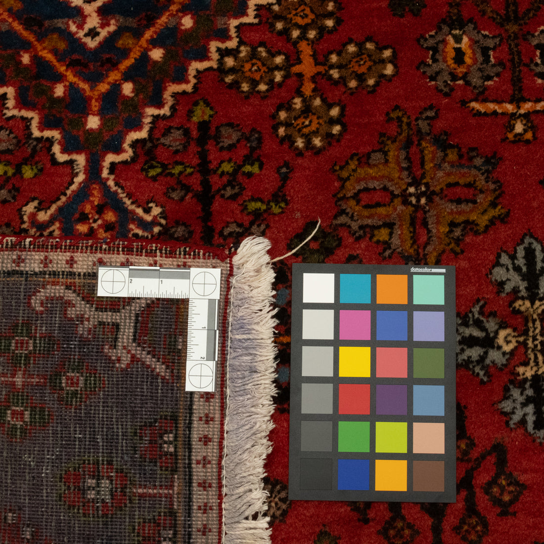 Hand-Knotted Wool Zanjan Rug 6'5" x 3'9"
