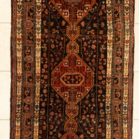 Hand-Knotted Wool Toysirkan Rug/Runner 10'1" x 3'7"