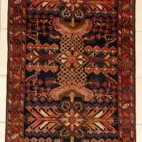 Wool Hand-Knotted Malayer Rug 11' x 4'2"