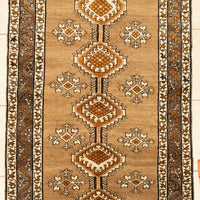 Wool Hand-Knotted Gabbeh Rug 6'7" x 3'9"