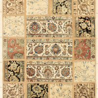 Wool Chelteh Patchwork Rug 6'7" x 5'2"