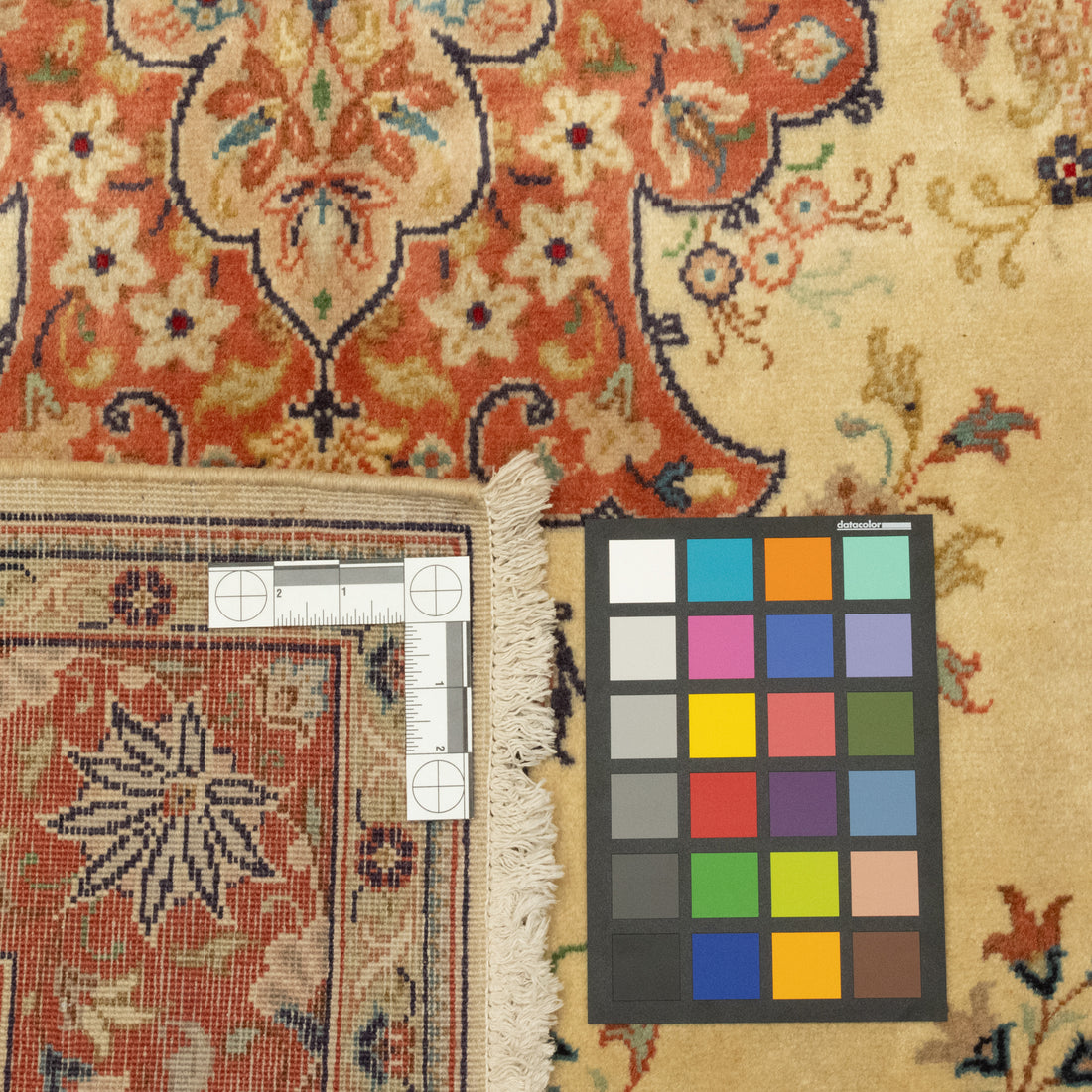 Hand-Knotted Wool Saruk Rug 7'9" x 4'9"