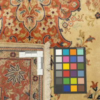Hand-Knotted Wool Saruk Rug 7'9" x 4'9"