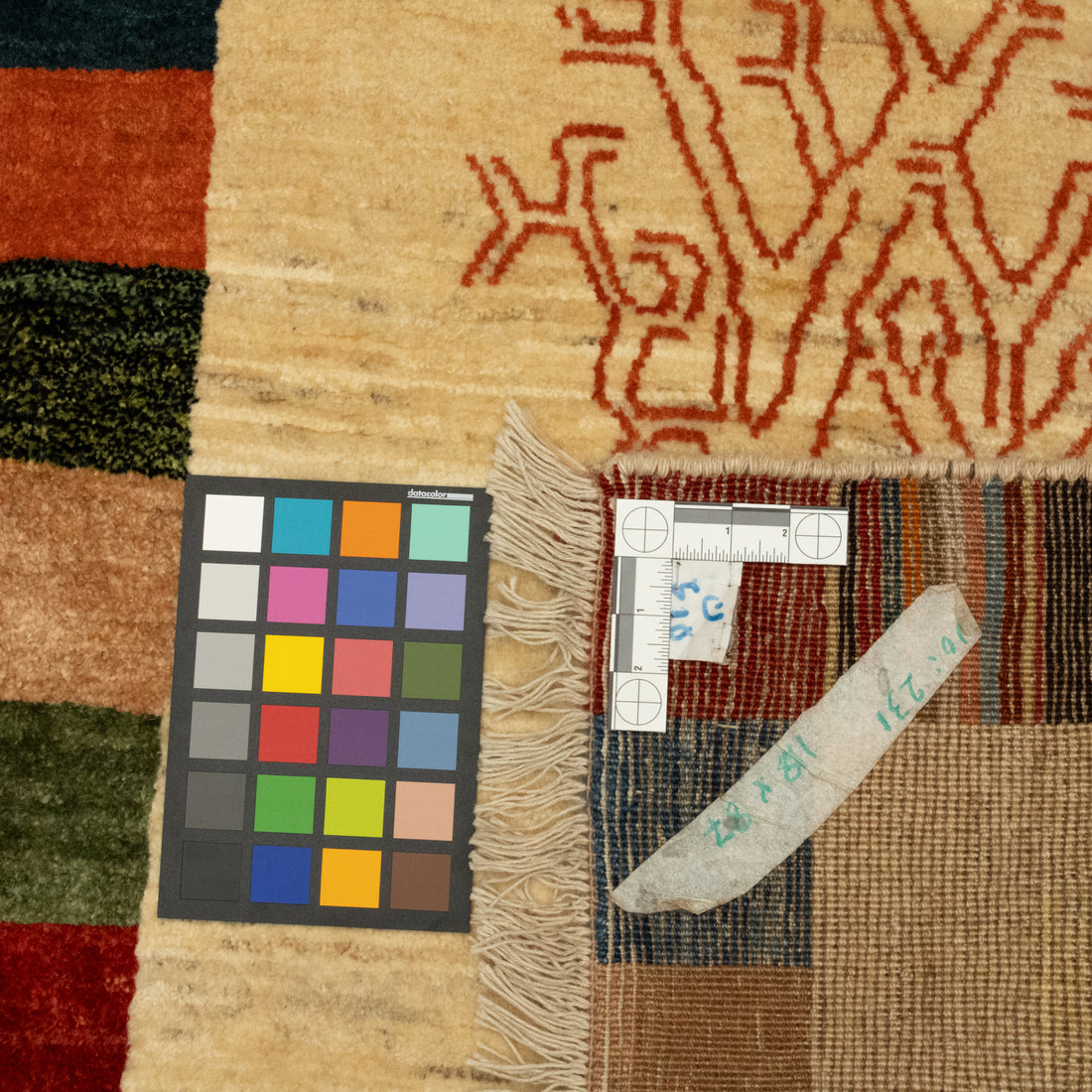 Hand-Knotted Wool Gabbeh Tree of Life Rug 4' x 2'9"