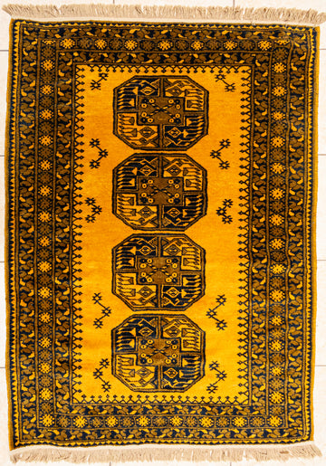 Hand-Knotted Wool Rug 6'1" x 3'10"