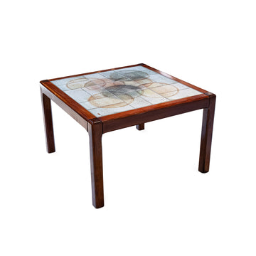 SALLINGBOE Rosewood & Tile Side Table