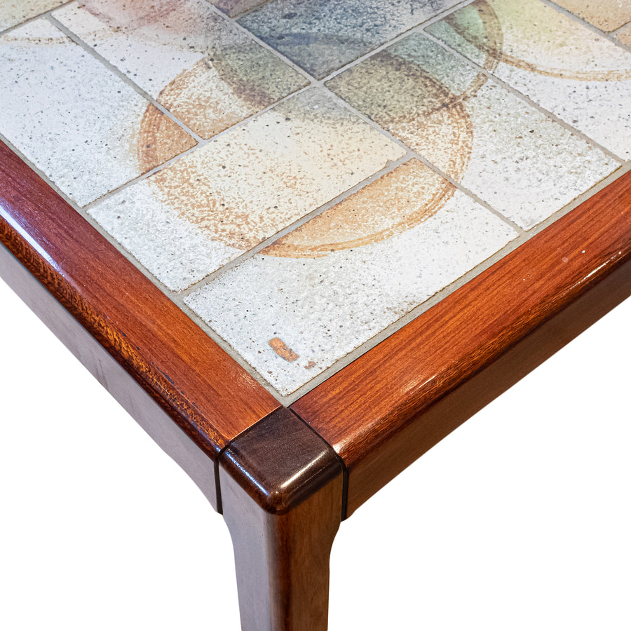 SALLINGBOE Rosewood & Tile Side Table