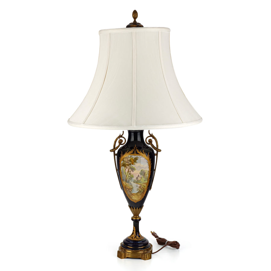 SEVRES Hand-Painted Baluster Table Lamp