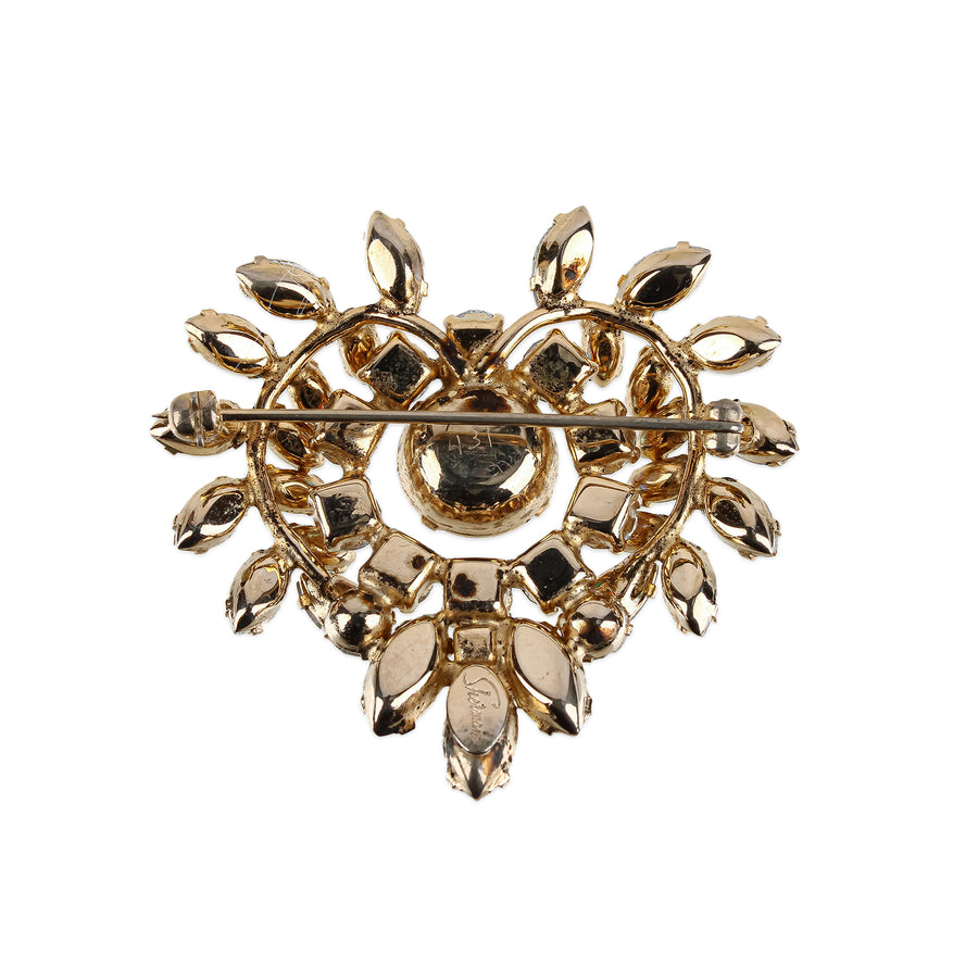 SHERMAN Brooch - Aurora Borealis Heart